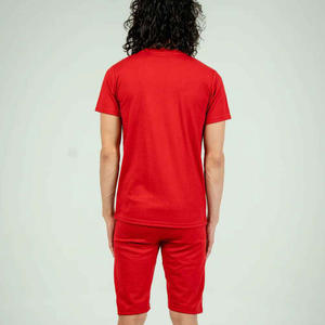 Ensemble T-shirt et short d'été imprimé pour homme de haute qualité, couleur personnalisée, design unique à taille élastique, col montant style Hip Hop - Unique - Product Image 6