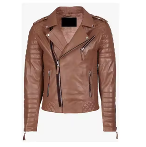 Chaqueta de Cuero Estilo Bomber para Invierno con Cuello Alto - Venta de Fábrica, Nuevo Estilo de Moda - Product Image 3