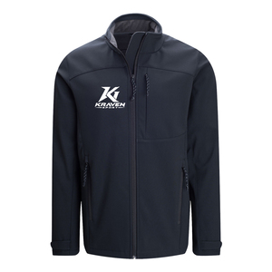 Manteau uniforme pour le personnel administratif des écoles, en tissu softshell résistant à l'eau de couleur noire, design professionnel et fabrication OEM - Product Image 1
