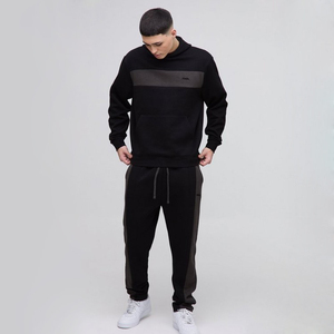 ชุดวอร์มทรงบ็อกซี่โอเวอร์ไซส์ ขาผ่า ชุดออกกำลังกาย ชุดจ็อกกิ้ง ชุดลำลอง ชุดเทรนนิ่งผู้ชาย แห้งเร็ว - Product Image 1