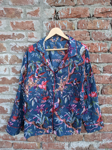 ชุดนอนผ้าฝ้ายพิมพ์ลายบล็อกด้วยมือ 100% สุดนุ่มเบาสบาย พร้อมเชือกผูกเอวสำหรับผู้หญิง ขายดีประจำปี 2026 - Product Image 6