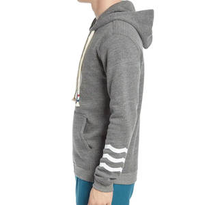 Sweat à capuche zippé pour homme au design tendance, prix avantageux pour les acheteurs en gros / prix d'usine, avec cordons de serrage et capuche réglable, vêtement décontracté - Product Image 3