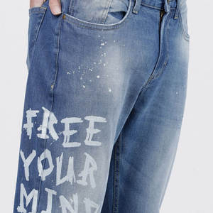 Nouvelle Arrivée - Pantalon en Jean 100% Coton Uni pour Homme, Coupe Slim, Taille Moyenne, Séchage Rapide, Style Streetwear - Collection Hiver-Printemps, Meilleures Ventes - Product Image 6