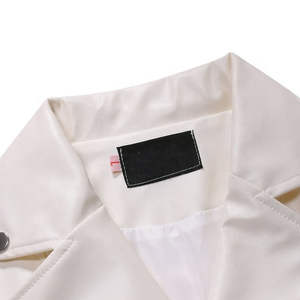 Chaqueta de Invierno Blanca para Hombre, Estilo Casual, con Cierre, a la Moda, de Manga Larga, de Cuero, para Otoño e Invierno - Product Image 4