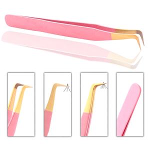 Pinzas para Pestañas de Acero Inoxidable de Marca Privada al por Mayor, Pinzas para Pestañas con Agarre Suave y Sostenible para Extensiones de Pestañas - Product Image 3