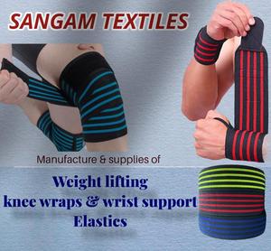 Élastique le plus vendu de 3 pouces pour le fitness, à rayures noires et rouges, avec fermeture auto-agrippante, disponible en OEM pour adultes - Product Image 4