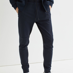 Pantalon de jogging athlétique d'hiver pour homme 100 % coton, séchage rapide, taille élastique avec cordon de serrage, poches latérales, pantalon de survêtement doux - Product Image 4