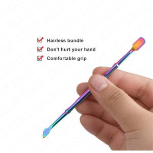 Empujador de Cutículas Profesional de Acero Inoxidable de Doble Punta para Manicura, Pedicura, Salón y Cuidado de Uñas en Casa, Herramienta Raspadora de Uñas - Product Image 4