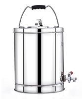 Bain-marie électrique 220V en acier inoxydable 304, chariot de 15 litres avec robinet pour distribution de thé ou d'eau chaude
