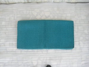 Manta de Silla de Montar de Lana de Nueva Zelanda Azul Sólido, Almohadilla para Caballo Estilo Western, Suave, Transpirable y Duradera, Tela para Silla de Montar Ecuestre - Product Image 2