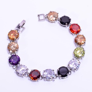 Pulsera de tenis de plata S925 para mujer con circonitas redondas de corte brillante y engaste de púas, diseño clásico para uso diario, proveedor de EE. UU. - Product Image 6