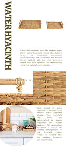 Un plateau rectangulaire bas avec poignées en rotin, idéal pour la cuisine pour contenir des épices. - Product Image 6