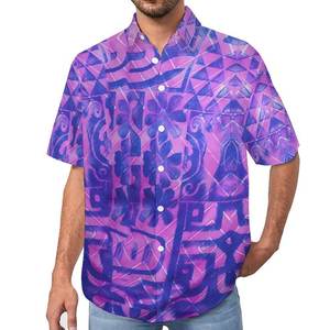 Chemise Polynésienne Homme 2026 Tendance : Motif Tribal Personnalisé pour Fête, Mariage, Plage – Style Décontracté Grande Taille - Product Image 6