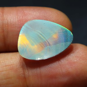 Piedra Preciosa de Ópalo Monarca Doble, Ópalo de Fuego Arcoíris, Joyería de Ópalo Monarca Hecha a Mano, Anillo de Ópalo Monarca Doble para la Fabricación de Joyas - Product Image 4