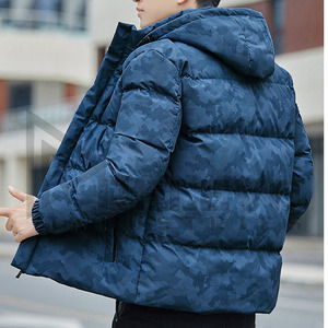 Chaqueta Impermeable para Hombre, 280 GSM, Tela de Poliéster, con Capucha, Cálida y Aislante, para Invierno y Actividades al Aire Libre - Product Image 2