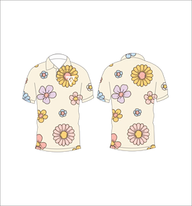 Camisa Polo con Estampado Floral de Dibujos Animados para Hombre, Camisa de Golf Informal de Verano de Manga Corta, Transpirable y a la Moda - Product Image 3