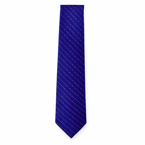 Corbata Pequeña a Cuadros Azules para Hombre |   Corbata Tejida Elegante para Negocios Formales |   Accesorio de Moda Elegante y Delgado para Fiesta de Bodas, Regalo - Product Image 1