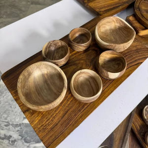 Plateau pour servir des aliments, des boissons et des collations dans la cuisine à domicile, sur la table à manger et dans les restaurants, fourniture en gros, fabrication artisanale en bois naturel - Product Image 1