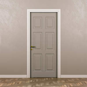 Porte moderne en WPC 100 % étanche à âme creuse pour chambre et villa, durable, à ouverture battante avec surface finie en PVC - Product Image 4