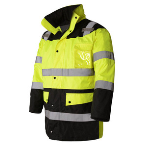 เสื้อแจ็คเก็ตนิรภัยแบบมองเห็นได้ชัดเจน สีพื้น ขายดีที่สุด สำหรับงานก่อสร้าง ผลิตจากโพลีเอสเตอร์ ระบายอากาศได้ดี มีสินค้าในสต็อก ขั้นต่ำในการสั่งซื้อน้อย เหมาะสำหรับทุกเพศ - Product Image 2