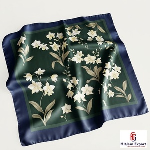 Premium Soft Lightweight Square Scarf Custom Digital <b>Printed</b> OEM ODM Manufacturer Malta Custom Fabric Products Bulk Supply Low - Product Image 3