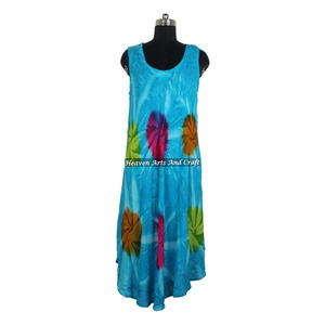 Vestido largo de rayón con estampado Tie Dye para mujer, estilo bohemio gitano, ropa de noche, novedad 2026, gran éxito de ventas, proveedor. - Product Image 3