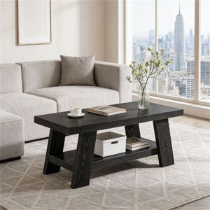 Tavolino da Caffè con Spazio Contenitore, Tavolino da Divano, Tavolino Centrale, Tavolino da Tè - Product Image 4