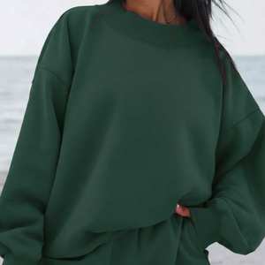 Sudadera de Invierno con Cuello Alto y Bordado 3D Personalizado para Mujer, 100% Algodón, Forro Polar Ligero, Estilo Holgado, Ropa Urbana - Product Image 5