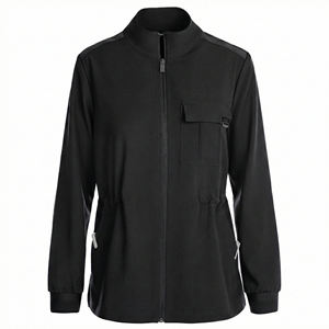 Vente en gros sur commande personnalisée : Blousons d'infirmière à logo, avec poignets côtelés et col montant, uniformes d'hôpital modernes, ensembles de blouses médicales et blousons de travail. - Product Image 4