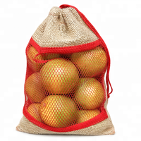 Sac en jute écologique personnalisé avec logo, sac à cordon biodégradable, imprimé en sérigraphie, emballage pour fruits, cadeaux, épices