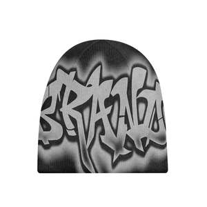 Private Label Luxury Stylish Solid Beanie <b>Hat</b> Unisex Street Style <b>Winter</b> 50-52cm Polyester/Cotton Knit Casual Wear 3D Embroidery - Product Image 2