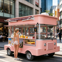 Chariot alimentaire électrique mobile personnalisable avec cuisine complète et équipement commercial pour station de bar à muesli