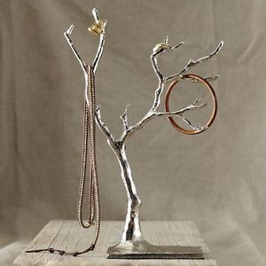 Decorative Vanity Jewelry Stand Metal <b>Earring</b> <b>Holder</b> Rack Necklace Organizer Storage Display for Stylish Home and Gift Idea - Product Image 5