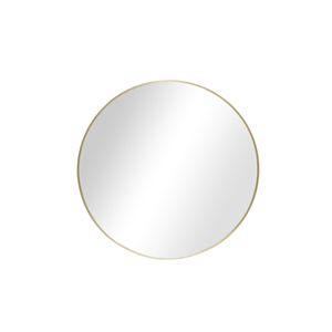 Piccolo Specchio Rotondo Decorativo Dorato da Parete per Bagno o Soggiorno - Product Image 1