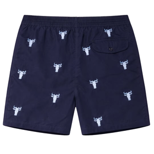 Short de bain homme taille basse, style boxer, tendance, délavé, séchage rapide, respirant, avec cordon de serrage, pour la plage - Product Image 2