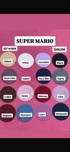 ผ้าริบโพลีเอสเตอร์ซูเปอร์มาริโอ สีชิคู เนื้อนุ่ม สำหรับผลิตเสื้อผ้าและแฟชั่น - Product Image 2