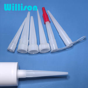 Cartucho de plástico vacío <span class=keywords><strong>HDPE</strong></span>, dispensador de 300ML, barril de jeringa, salida pequeña para sellador de silicona - Product Image 6