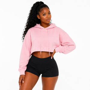 HMR Sorority Sisterhood Sweat à capuche court respirant et tendance pour femme, en coton doux, style décontracté, coupe premium - Product Image 1