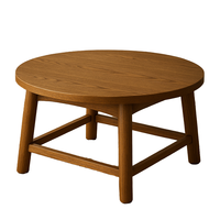 Table basse en bois massif de style européen moderne OEM ODM avec rangement pour le salon, facile à nettoyer, garantie 1 an