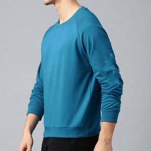 เสื้อสเวตเชิ้ตแขนยาวคอวี ผ้าฝ้ายพรีเมียม 100% 400gsm สีเขียวน้ำทะเล สำหรับผู้ชาย ทรงสปอร์ต ปักโลโก้ตามสั่ง สำหรับฤดูหนาว - Product Image 6