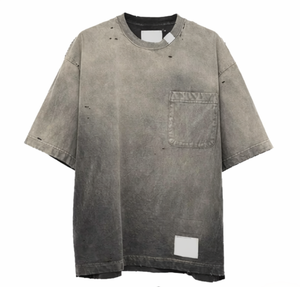 เสื้อยืดแขนสั้นผู้ชายสไตล์ลำลอง ผ้าถัก 100% คอตตอน สกรีนโลโก้ได้ ป้องกันรอยยับ ระบายอากาศได้ดี น้ำหนัก 230 กรัม พิมพ์ลายสกรีน ทรงโอเวอร์ไซส์ มีสินค้าพร้อมส่ง - Product Image 1