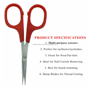 Medivolve Stainless Steel Manual Multi-Purpose Nail Hair Beard Cuticle <b>Thread</b> Scissors Professional Durable Surgical Instruments - Product Image 5