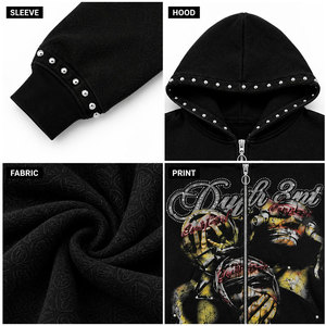 Hoodie pour homme de style basique, de qualité supérieure, avec design personnalisé, en coton mélangé, vente en ligne, couleur unique - Product Image 6