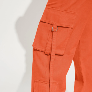 Pantalones Cargo de Pana de Cintura Alta para Mujer, con Múltiples Bolsillos, Estilo Vintage, con Cordón Ajustable, Corte Holgado, Casuales, Ecológicos, para Invierno - Product Image 3