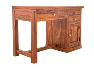 Solid Wood Home Office <b>Desk</b> with Storage Cabinet |Modern Wood <b>Study</b> Table | Jodhpur Export Handcrafted - Product Image 2