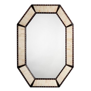 Stylish Octagonal Cane <b>Frame</b> Mirror With Wooden Finished Perfect For Natural And Contemporary Home Decor Wholesale From India - Product Image 1