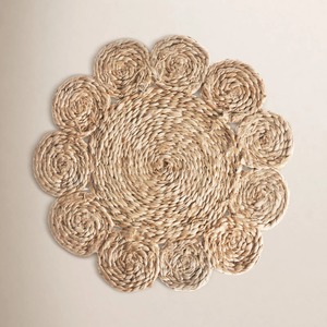Hot Selling Natural Jute Round <b>Table</b> <b>Mat</b> Hand-Weaved Jute <b>Table</b> <b>Mat</b> for Kitchen <b>Table</b> Top Decoration Use - Product Image 3