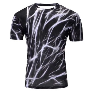 เสื้อยืดกีฬาถักแบบสปอร์ตระบายอากาศได้ดีสำหรับผู้ชาย ออกกำลังกาย ทีมเวิร์ค ผลิตตามสั่ง (OEM) โพลีเอสเตอร์ - Product Image 1