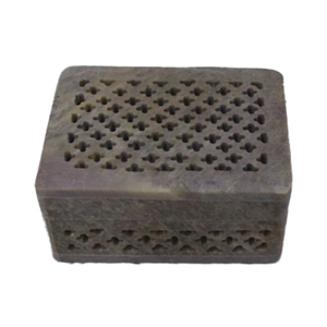 Caja de Accesorios de Piedra de Jabón, Caja de Joyería Tallada a Mano, Caja Decorativa de Arte Intrincado, Caja de Baratijas de Piedra de Jabón - Product Image 1