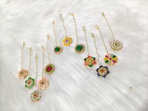 โพลกีสวยงามพร้อมมุกลาตกันมังติกก้าสำหรับผู้หญิง |   ฟอร์อะเฟด จิวเวลรี่ |   รัฐติ๊กกีแห่งราชสถาน |   ของขวัญงานแต่งงาน งานฮัลดี และงานขึ้นบ้านใหม่ - Product Image 2